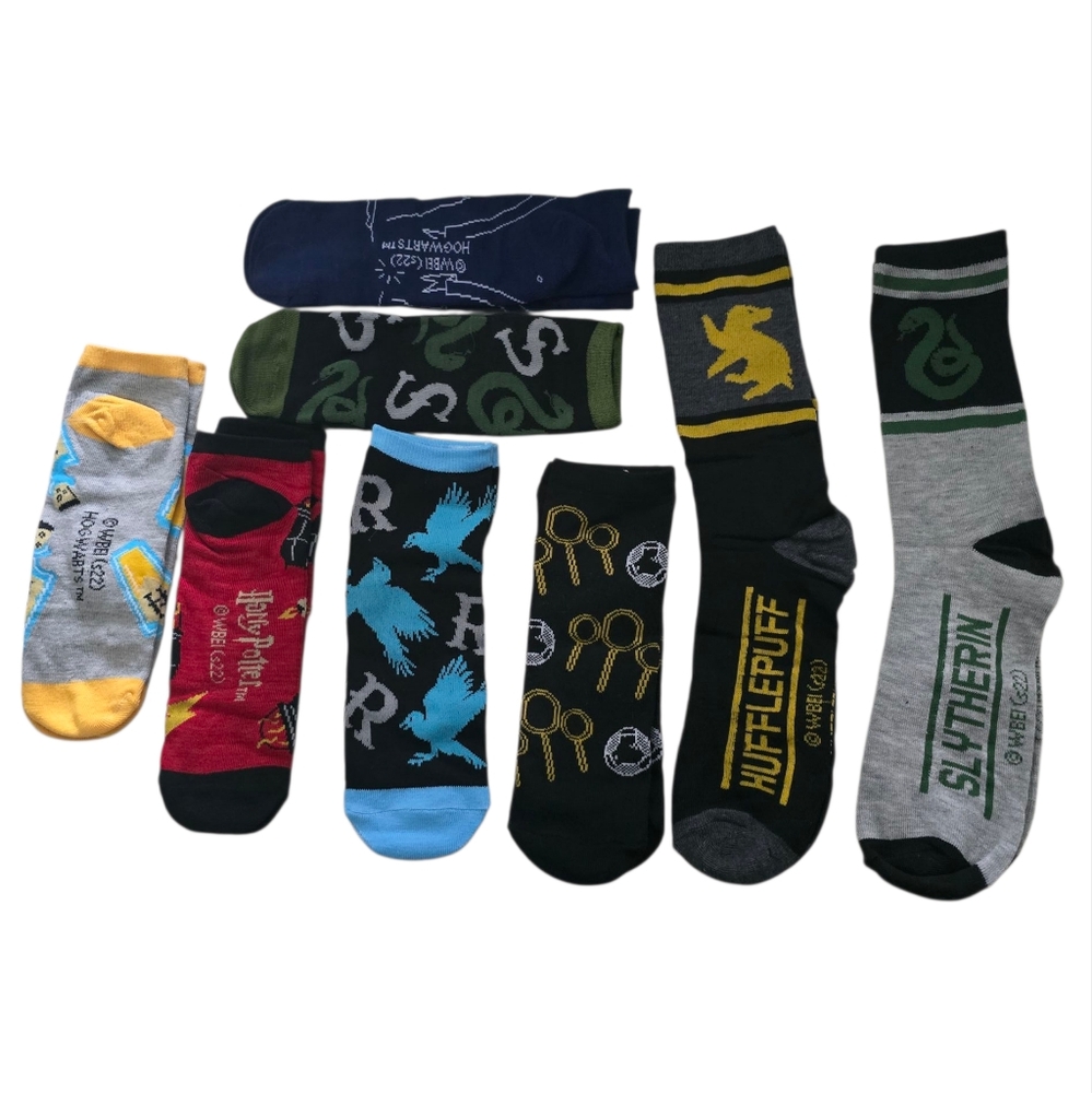 8 Pairs NEW Hogwarts HARRY POTTER socks